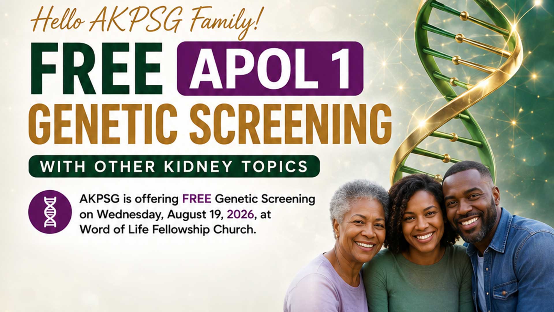 FREE Genetic Screening